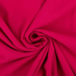 Viskose Stoff Stretch Viskosejersey Rosella uni kirschrot 1,40m Breite