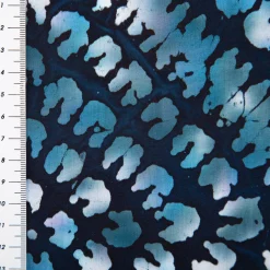 Viskose Stoff Unique Crafted Batik Viskose dunkelblau 1,37m Breite