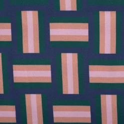 Viskose Stoff Webware Geoluxe Braid Stripe by Ki-ba-doo Streifen royalblau von Swafing 1,50m Breite