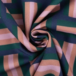 Viskose Stoff Webware Geoluxe Braid Stripe by Ki-ba-doo Streifen royalblau von Swafing 1,50m Breite