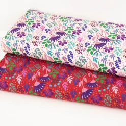 Viskose Stoff Webware In Full Bloom by Emjo-Design von Swafing natur bunt 1,50m Breite
