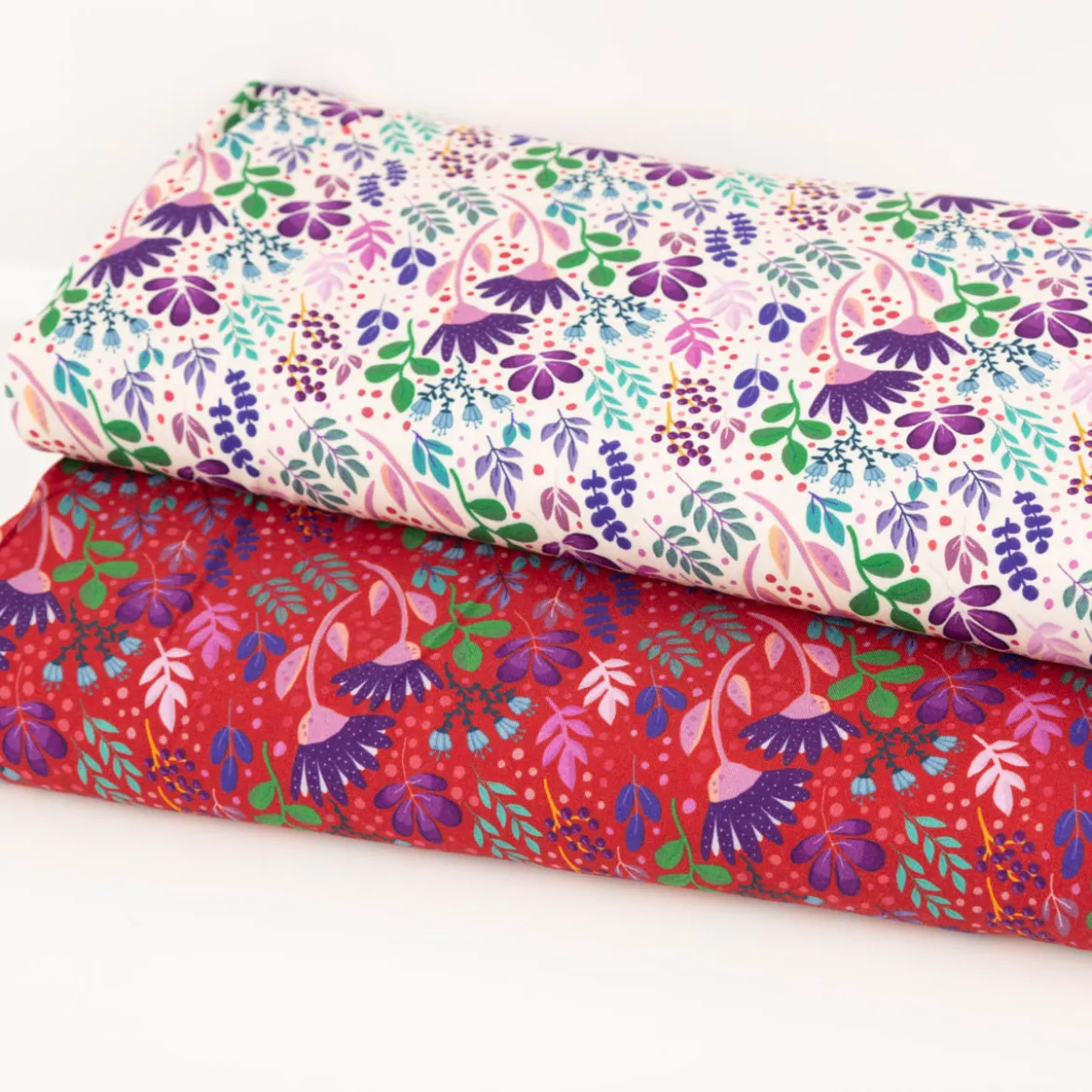 Viskose Stoff Webware In Full Bloom by Emjo-Design von Swafing natur bunt 1,50m Breite