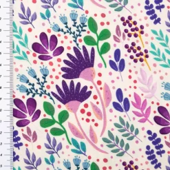 Viskose Stoff Webware In Full Bloom by Emjo-Design von Swafing natur bunt 1,50m Breite