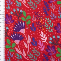 Viskose Stoff Webware In Full Bloom by Emjo-Design von Swafing rot bunt 1,50m Breite