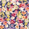 Viskose Stoff Webware Julia kleine Blumen bunt nachtblau von Swafing 1,40m Breite