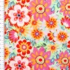 Viskose Stoff Webware Malis Blumen apricot pink hellgrün von Swafing 1,40m Breite