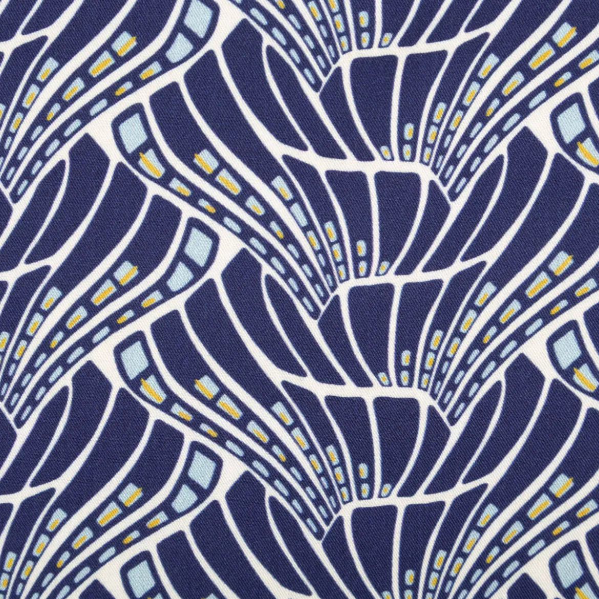Viskose Stoff Webware Vienna Coral by Bienvenido Colorido von Swafing blau 1,50m Breite