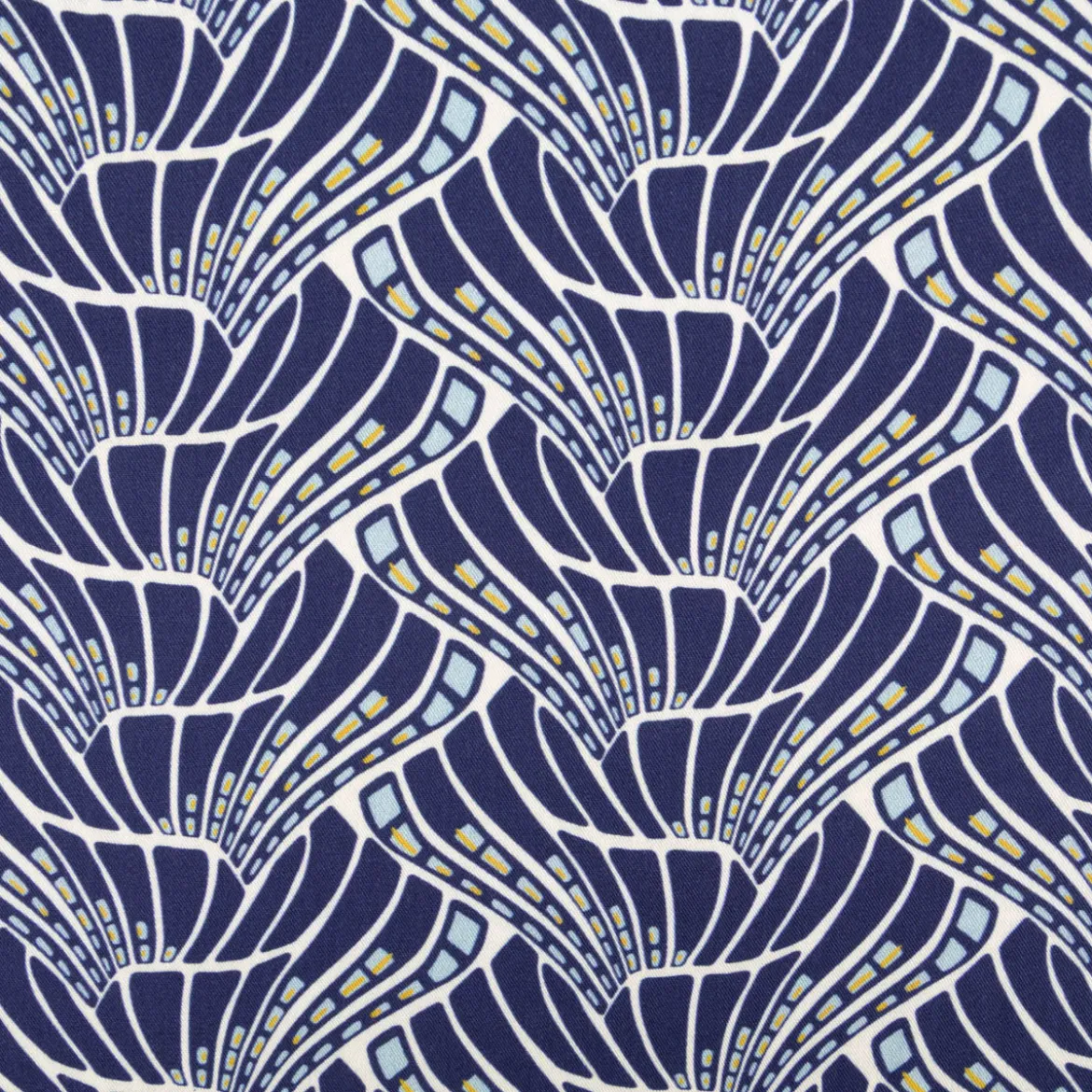 Viskose Stoff Webware Vienna Coral by Bienvenido Colorido von Swafing blau 1,50m Breite
