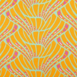 Viskose Stoff Webware Vienna Coral by Bienvenido Colorido von Swafing gelb 1,50m Breite
