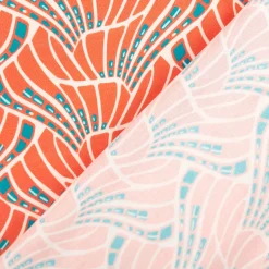 Viskose Stoff Webware Vienna Coral by Bienvenido Colorido von Swafing koralle 1,50m Breitevienna