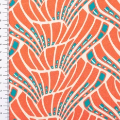 Viskose Stoff Webware Vienna Coral by Bienvenido Colorido von Swafing koralle 1,50m Breitevienna