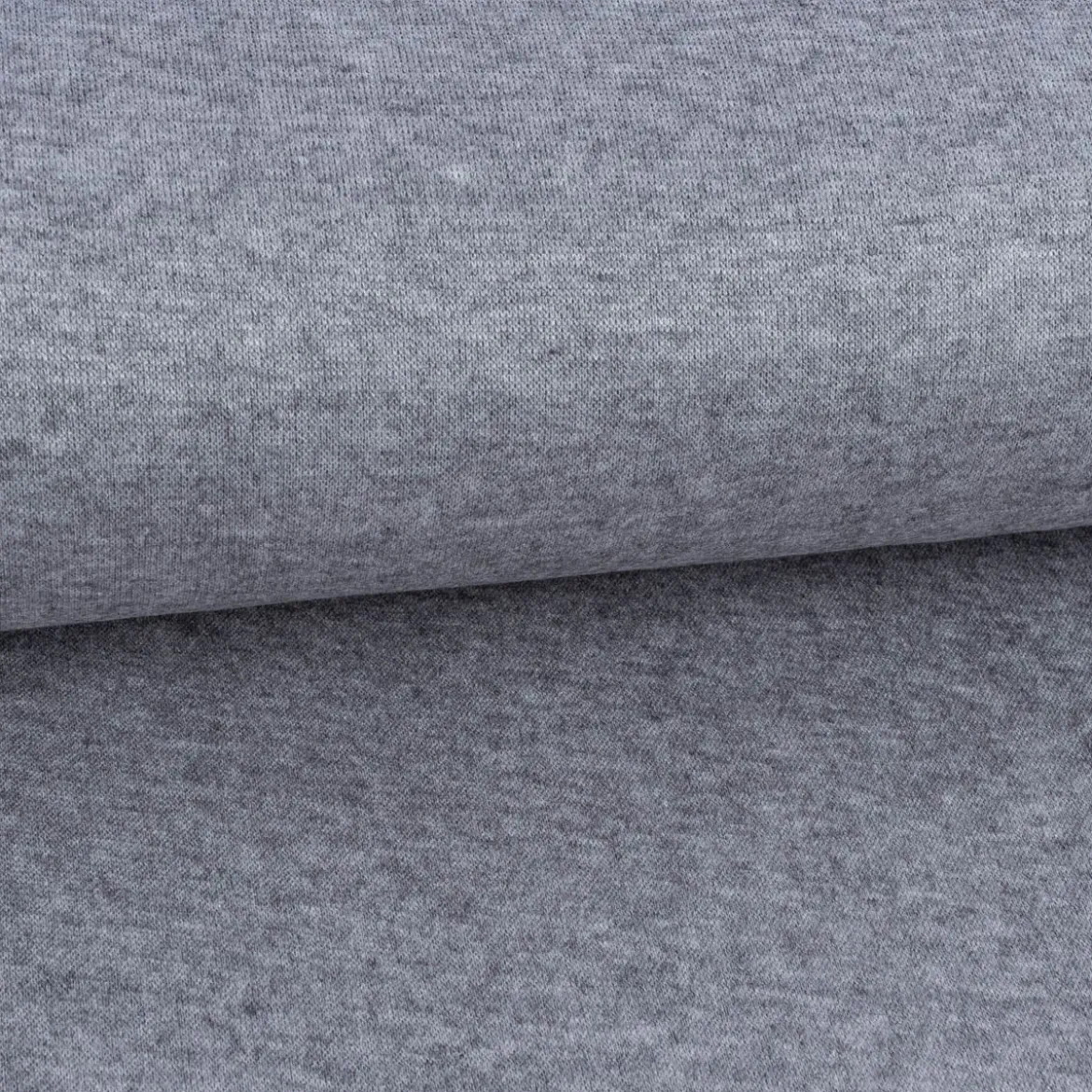 Viskose Strickstoff Feinstrick uni grau meliert 1,50m Breite