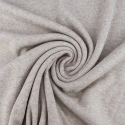 Viskose Strickstoff Feinstrick uni beige meliert 1,50m Breite