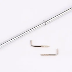 Vitragenstange Jubi Chrom silberfarbig glänzend 30-40cm