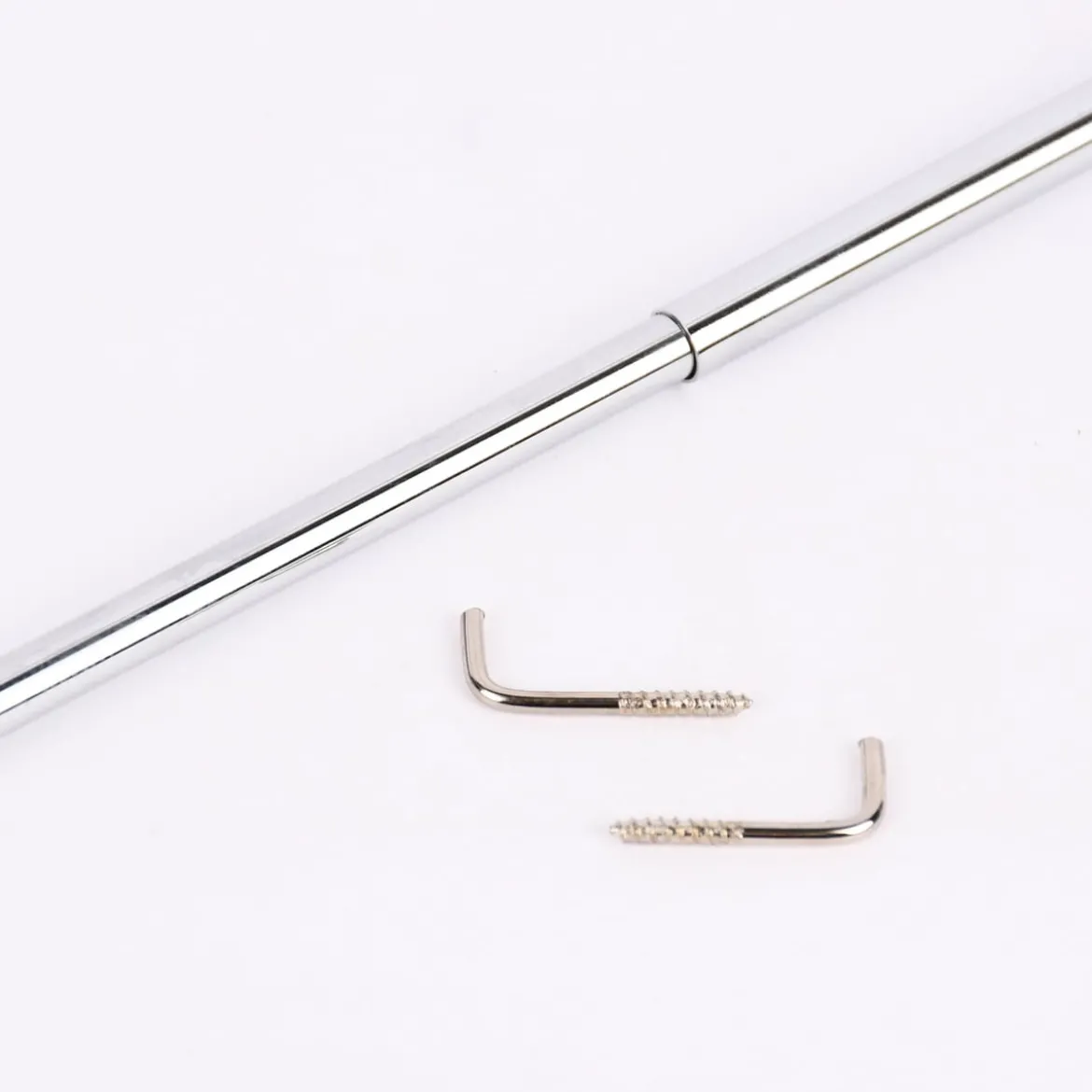 Vitragenstange Jubi Chrom silberfarbig glänzend 50-80cm
