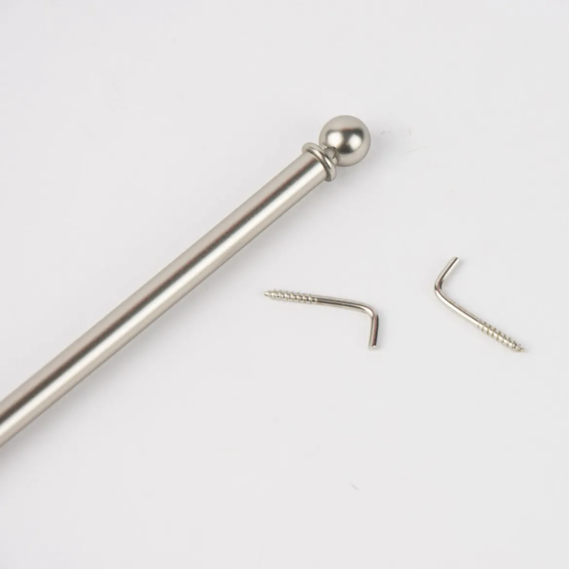 Vitragenstange Jubi Nickel silberfarbig matt 40-60cm