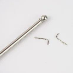 Vitragenstange Jubi Nickel silberfarbig matt 50-80cm