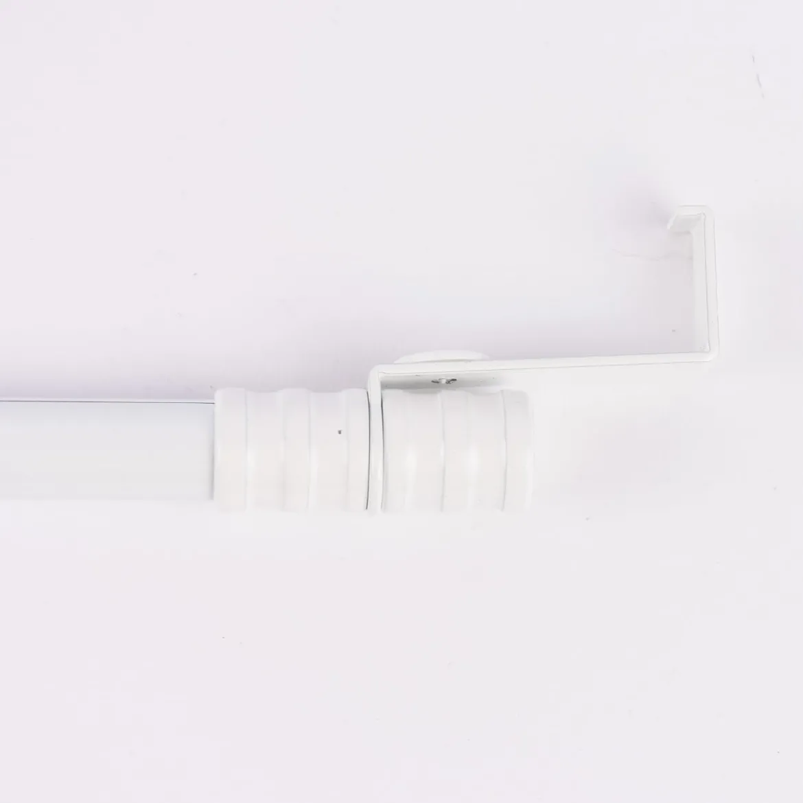 Vitragenstange Spannstange SpannLine mit Spannbügel 15mm tief weiß 90-120cm Ø13mm