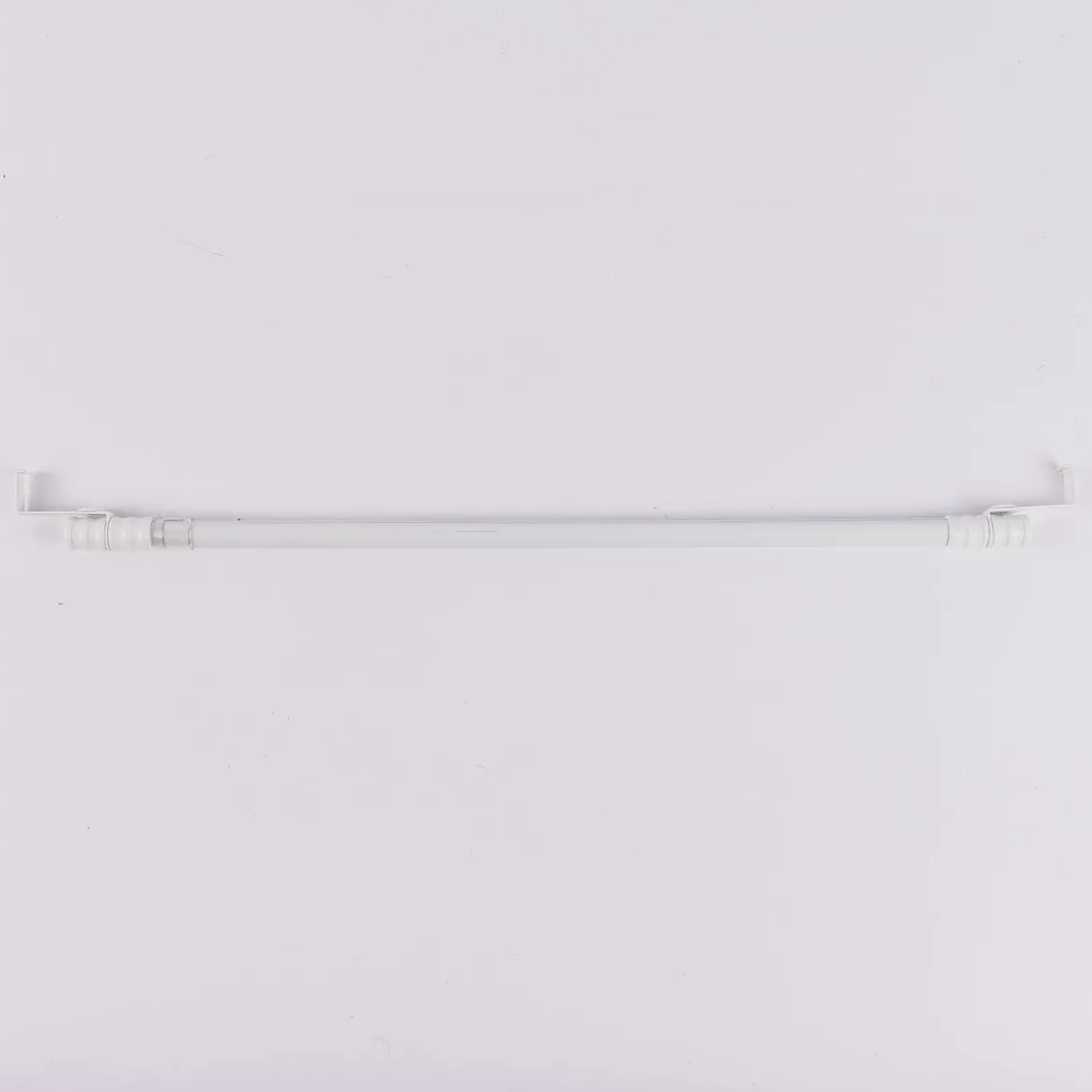 Vitragenstange Spannstange SpannLine mit Spannbügel 15mm tief weiß 90-120cm Ø13mm