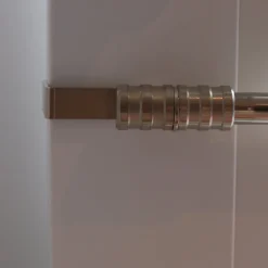 Vitragenstange Spannstange SpannLine mit Spannbügel 15mm tief silberfarbig 35-50cm Ø13mm