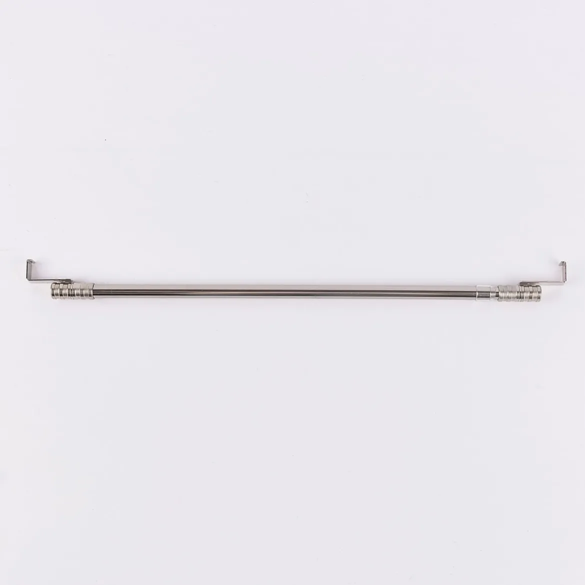 Vitragenstange Spannstange SpannLine mit Spannbügel 15mm tief silberfarbig 35-50cm Ø13mm