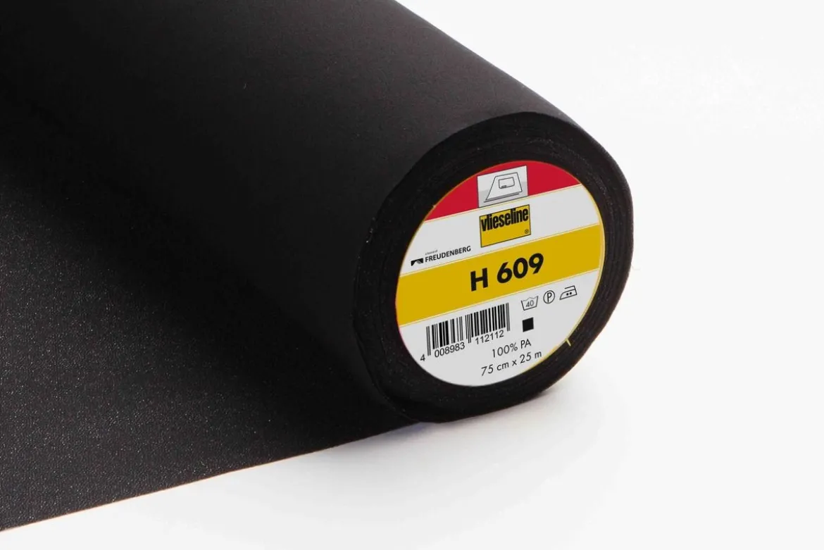 Vlieseline H 609 für elastische Oberstoffe schwarz 75cm