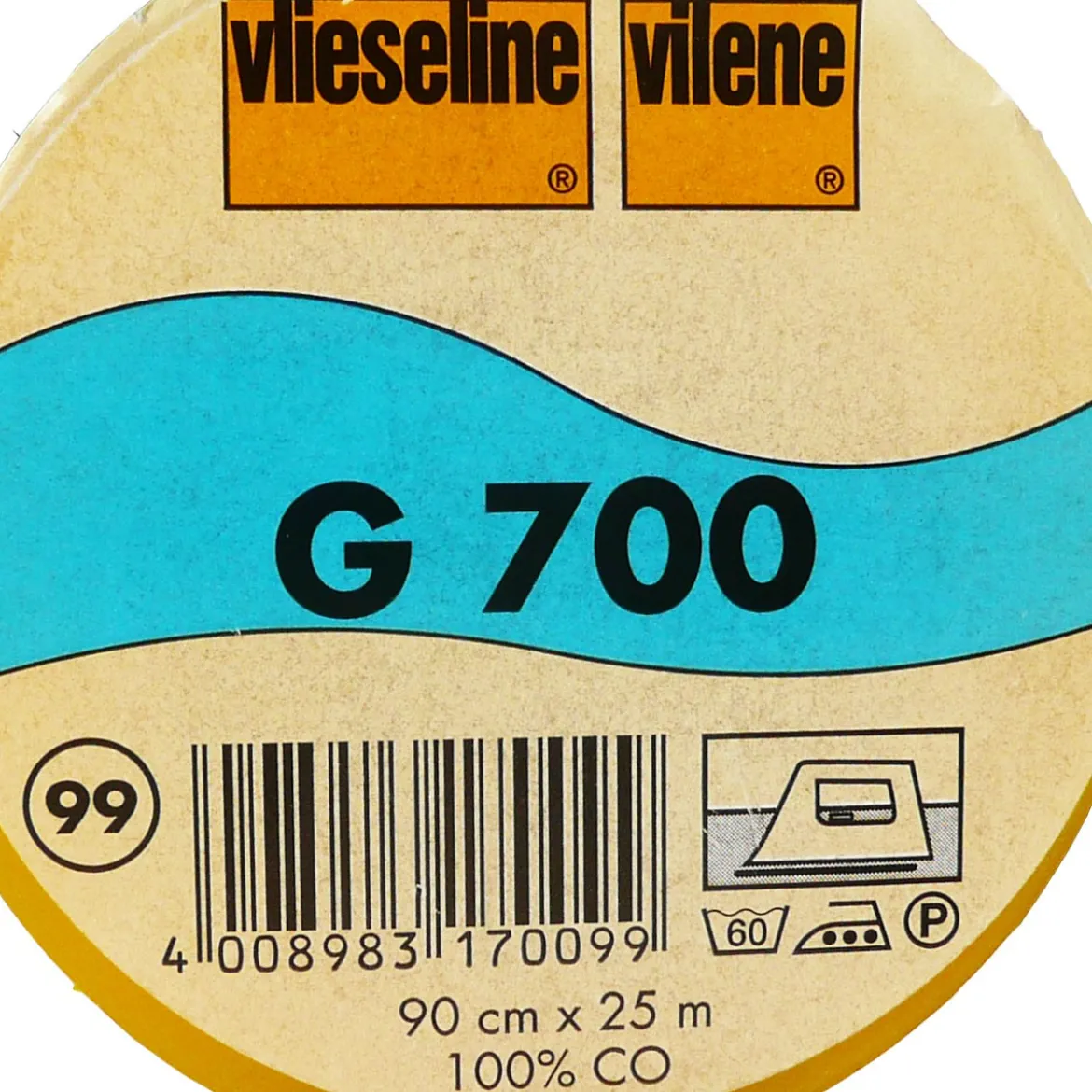 Vlieseline Nessel Einlage G700 weiß 90cm Breite