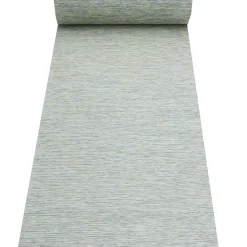 Voile Stoff Gardine Paneele Meterware Streifen grau meliert 60cm Breite