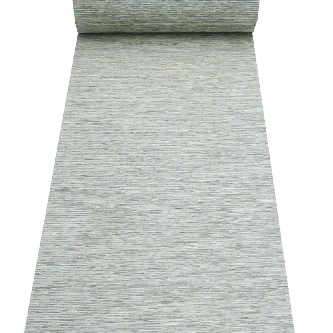 Voile Stoff Gardine Paneele Meterware Streifen grau meliert 60cm Breite