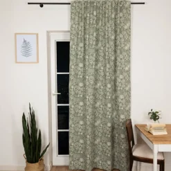 Vorhang Agave in Salbei-Grün mit Smok-Schlaufenband 245x130cm (HxB) oder Wunschmaß von SCHÖNER LEBEN.