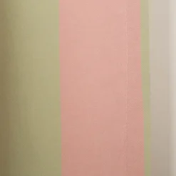 Vorhang Baumwolle Streifen Pistazie Rosa mit Smok-Schlaufenband 245x130cm (HxB) oder Wunschmaß von SCHÖNER LEBEN.