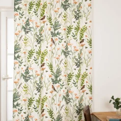 Vorhang Gardenia Blush mit Smok-Schlaufenband 245x130cm (HxB) oder Wunschmaß von SCHÖNER LEBEN.