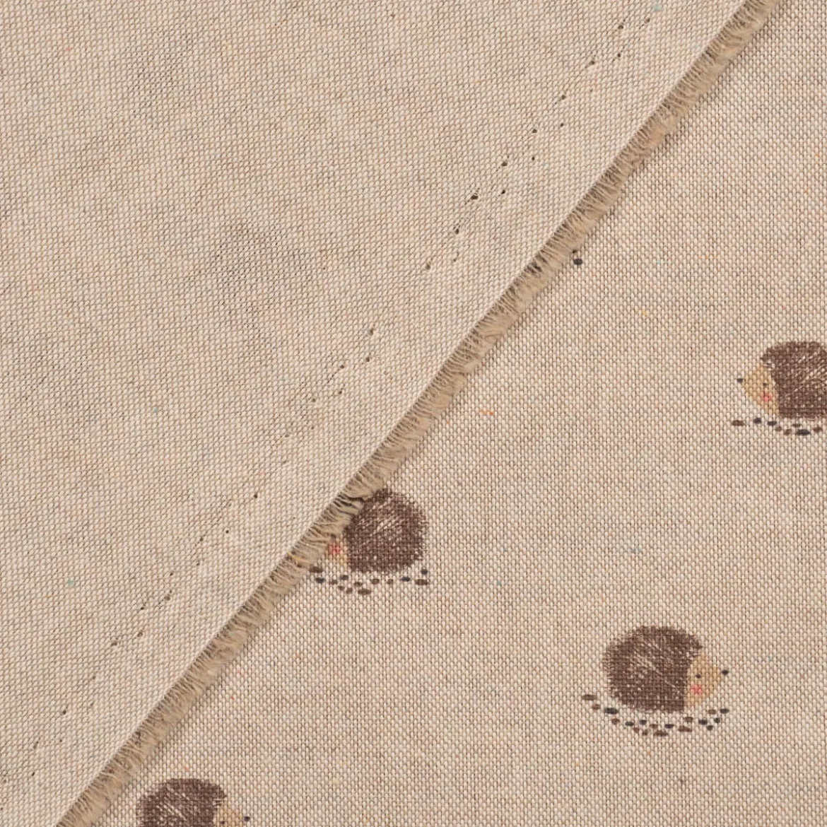 Vorhang Hedgehog Igel natur braun 245cm oder Wunschlänge von SCHÖNER LEBEN.
