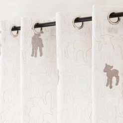 Vorhang Kinderzimmer Black Sheep Schäfchen weiß grau 140x 245cm (BxH) oder Wunschmaß von SCHÖNER LEBEN.