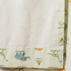Vorhang Kinderzimmer mit Smok-Schlaufenband Dinosaurier mintgrün bunt in 245cm oder Wunschlänge von SCHÖNER LEBEN.