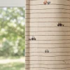 Vorhang Leinenlook Fahrzeuge Streifen natur bunt mit Smok-Schlaufenband 245x130cm (HxB) oder Wunschmaß von SCHÖNER LEBEN.