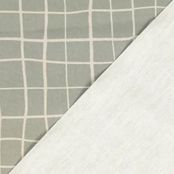 Vorhang Marloes5 Gitter Karo grau weiß 245cm oder Wunschlänge von SCHÖNER LEBEN.