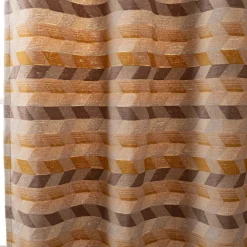 Vorhang Mira Rechtecke schräg beige gelb braun in 245cm oder Wunschlänge von SCHÖNER LEBEN.