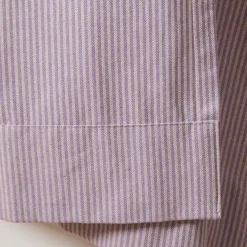 Vorhang mit Ösen Dobby Streifen lila beige in 245cm oder Wunschlänge von SCHÖNER LEBEN.