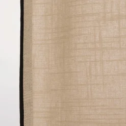 Vorhang mit Ösen Helios Baumwolle mit blickdichter Leinenstruktur natur 140x260cm