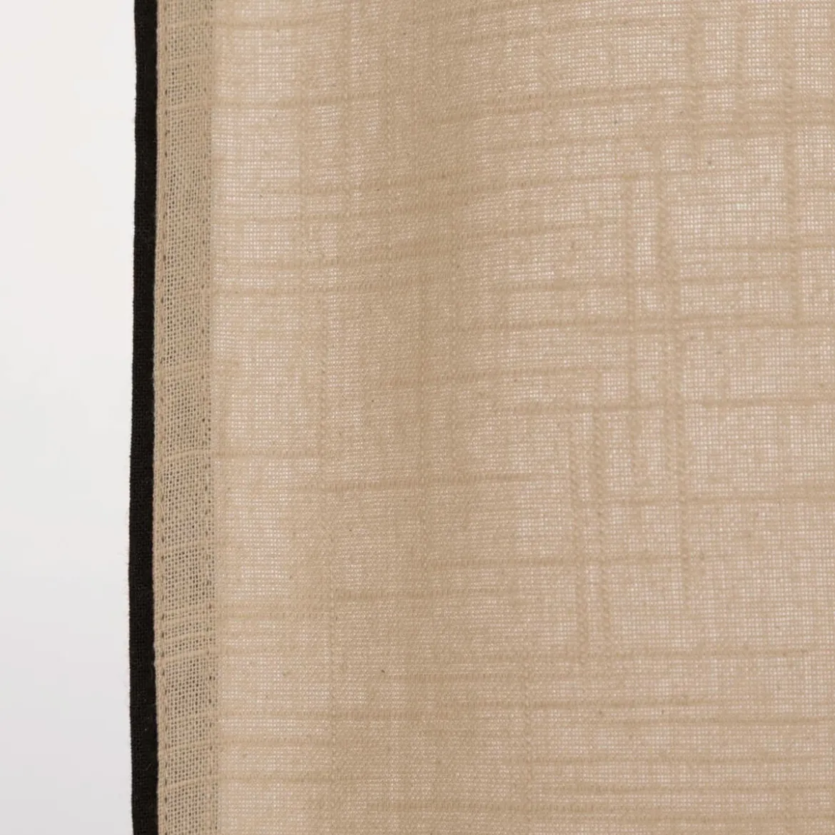Vorhang mit Ösen Helios Baumwolle mit blickdichter Leinenstruktur natur 140x260cm