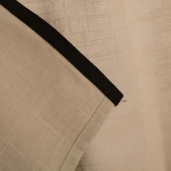 Vorhang mit Ösen Helios Baumwolle mit blickdichter Leinenstruktur natur 140x260cm