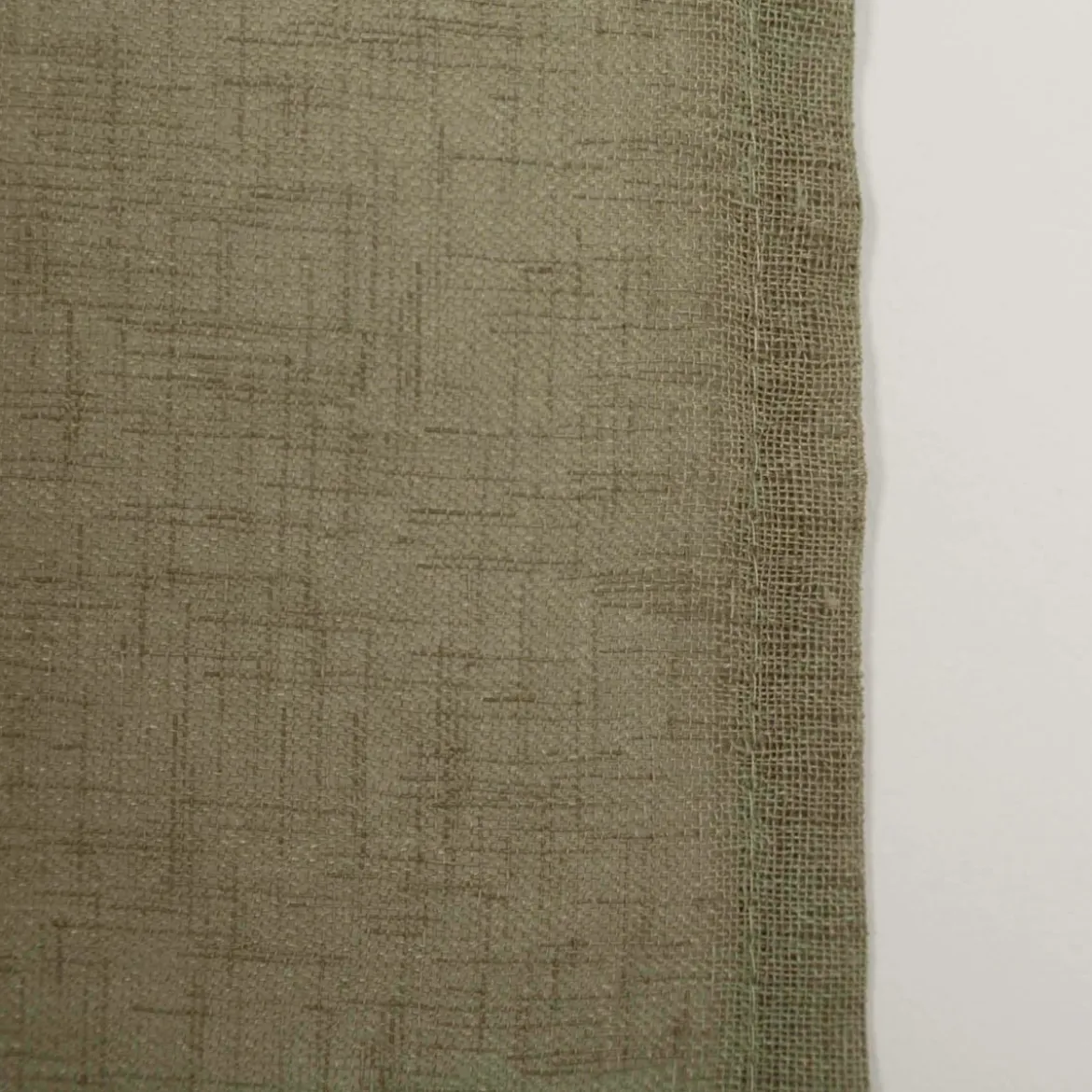 Vorhang mit Ösen Leinenoptik halbtransparent lindgrün 140x245cm