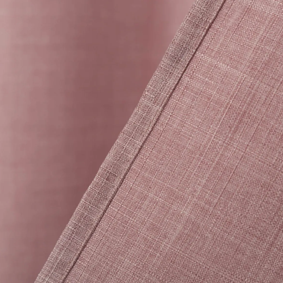 Vorhang mit Ösen Leinenstruktur rosa 140x280cm