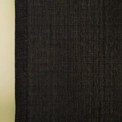 Vorhang mit Ösen Leinenstruktur anthrazitgrau 140x280cm