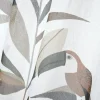 Vorhang mit Ösen Voile Tukan Blätter Leinenoptik 140x260cm