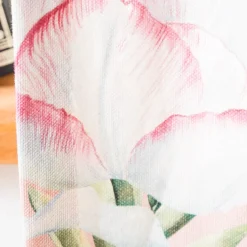 Vorhang mit Smok-Schlaufenband Exotik Blüten Schmetterling in 245cm oder Wunschlänge von SCHÖNER LEBEN.