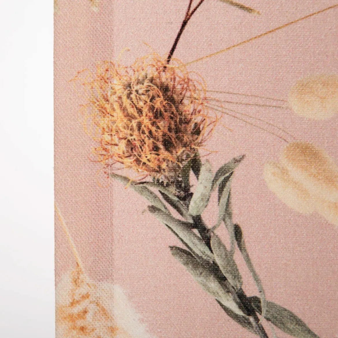 Vorhang mit Smok-Schlaufenband Dried Flower Romance rosa in 245cm oder Wunschlänge von SCHÖNER LEBEN.