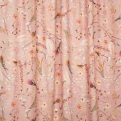 Vorhang mit Smok-Schlaufenband Dried Flower Romance rosa in 245cm oder Wunschlänge von SCHÖNER LEBEN.