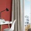 Vorhang Rustico Thermochenille Struktur uni grau 142x245cm (BxH)
